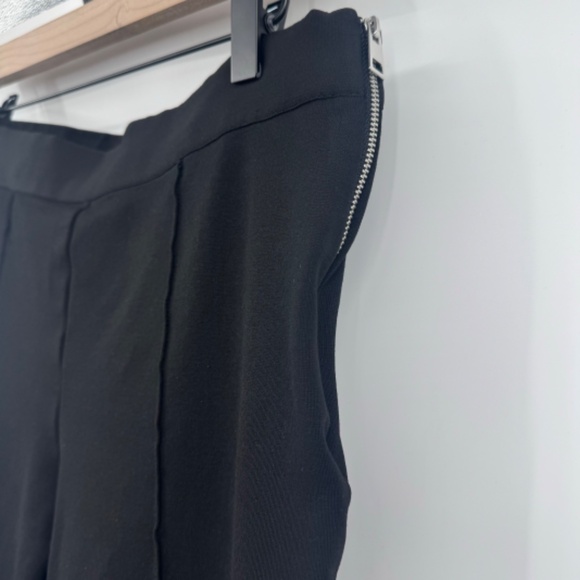 Everlane Pants Women 12 Black Skinny Stretch Zipper Mid Rise Office Career Ankle - Picture 4 of 12